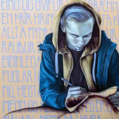 Reykjavík Adventskalender: Streetart Lesender